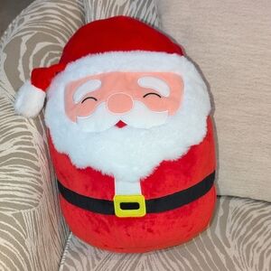 Squishmallows Festive Santa Pillow - Red and White